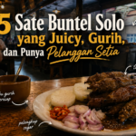 Sate buntel Solo dengan daging juicy dan bumbu kacang khas