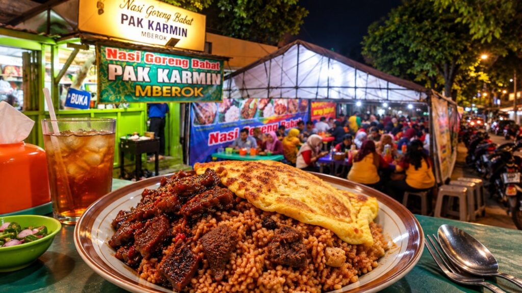 Nasi goreng babat Semarang dengan bumbu meresap dan irisan babat
