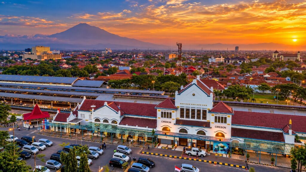 empal gentong cirebon, ilustrasi suasana Kota Cirebon